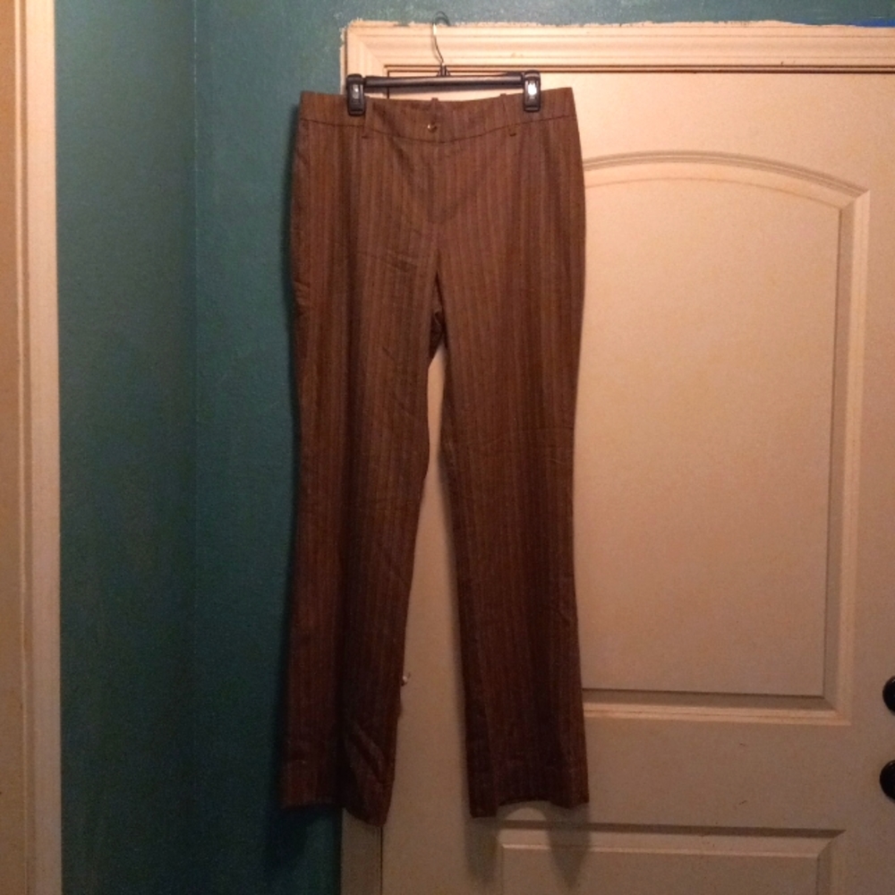 CARSLISLE dress pants women's 12. Wool, Cashmere, blend multicolor. Lined, New.